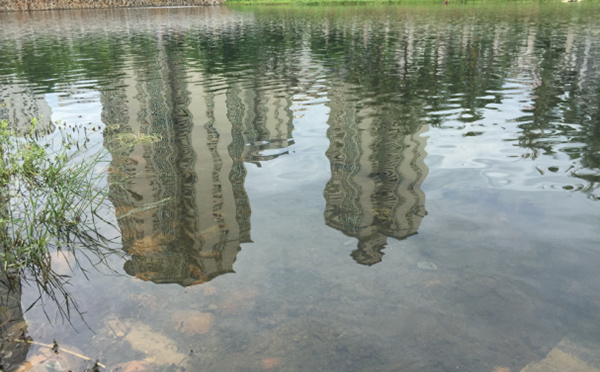 白沙河底泥氧化效果实景拍摄